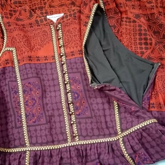 Jessica London Elegant Purple And Red Maxi Women’s Dress Size 16 Plus - Picture 6 of 8